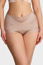 Juno High-Waist Cross-Compression Shaping Briefs (6-Pack) in Nude – front