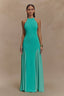 Soleil Knit And Mesh Halter Maxi Dress - 1