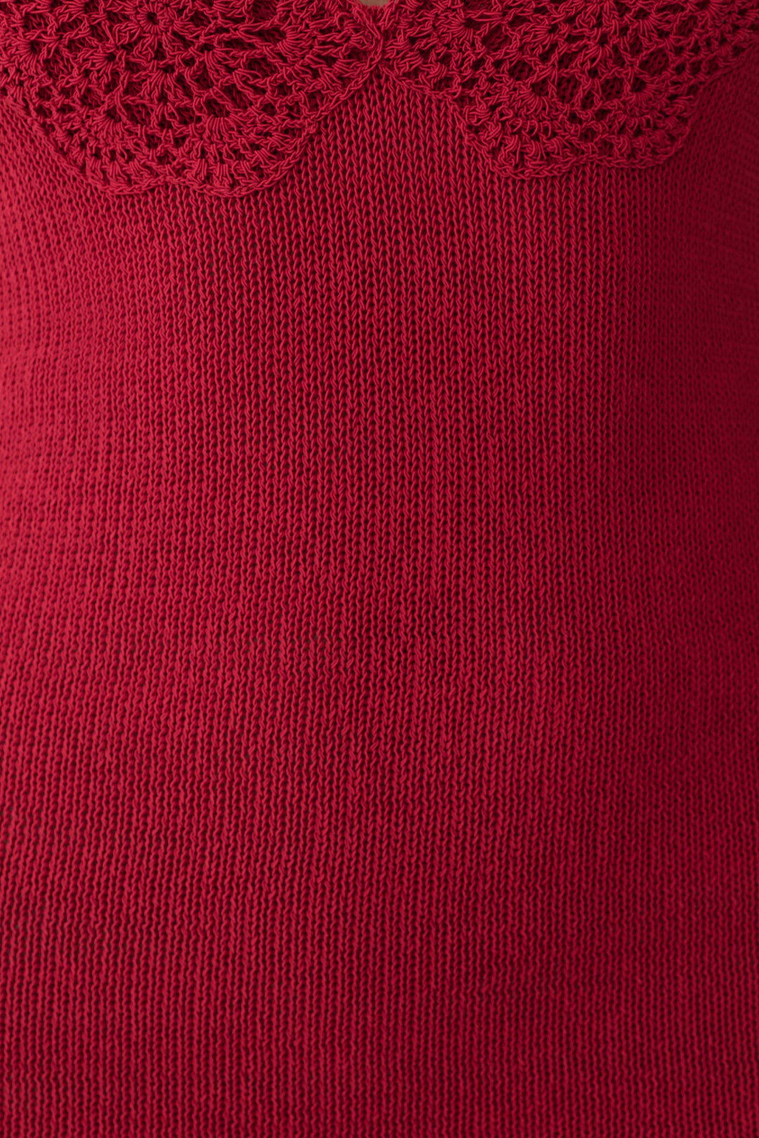 Bohdie Crochet Halter Mini Dress - Pomegranate