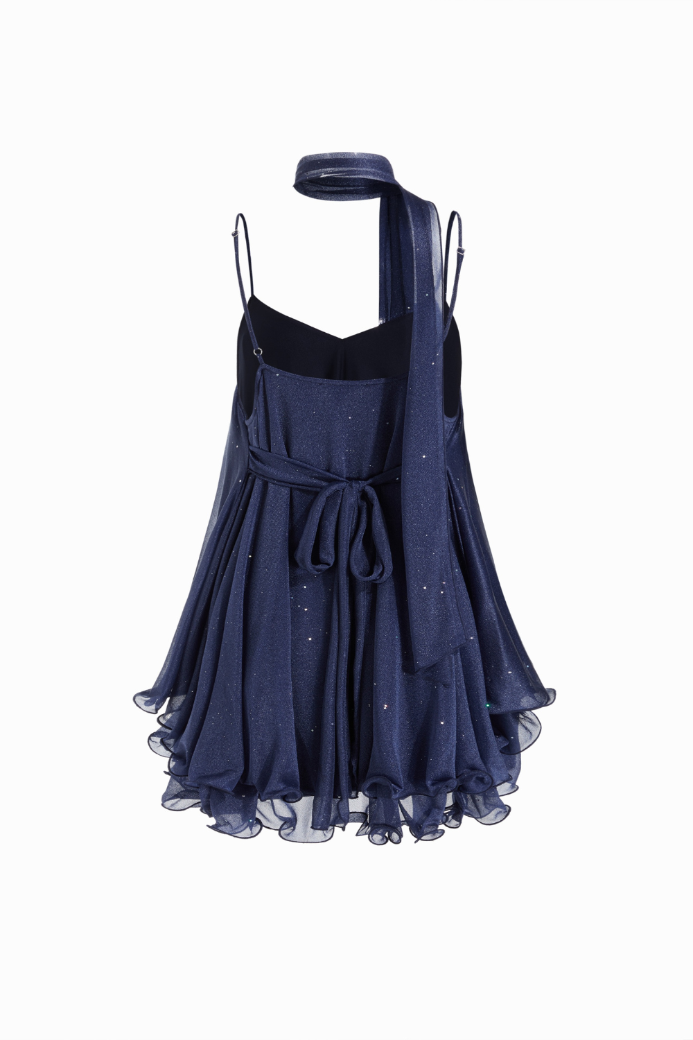 Odette Shimmer Babydoll Mini Dress