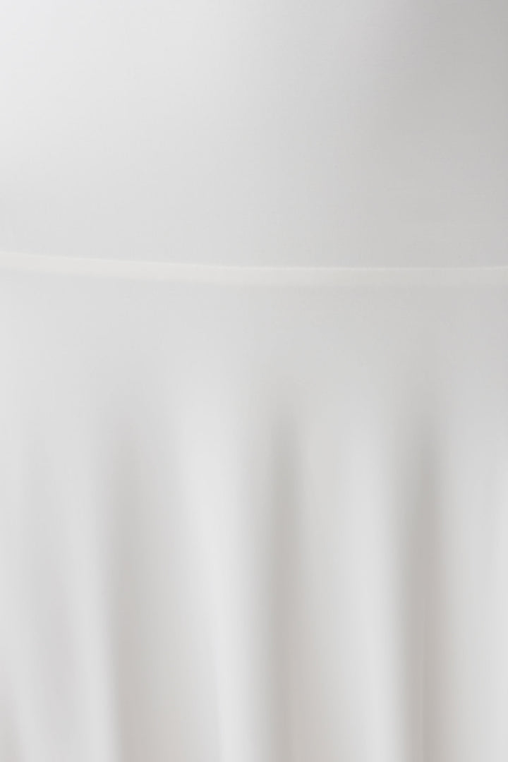 Krish Hankie Halter Midi Dress - White