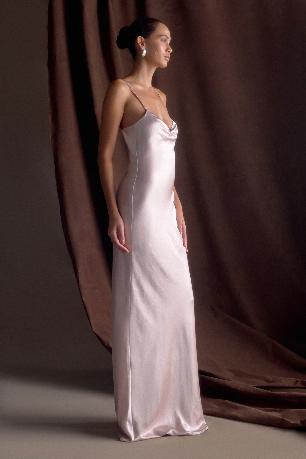 Lilly Sweetheart Satin Maxi Dress1