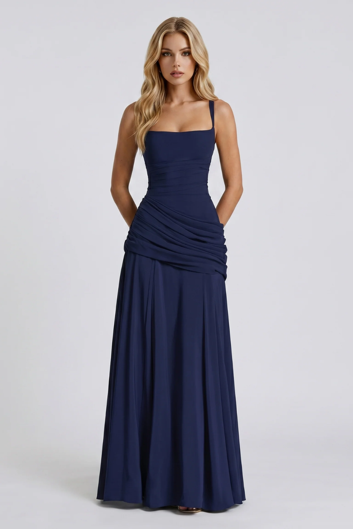 Alessandra Ruched Maxi Dress