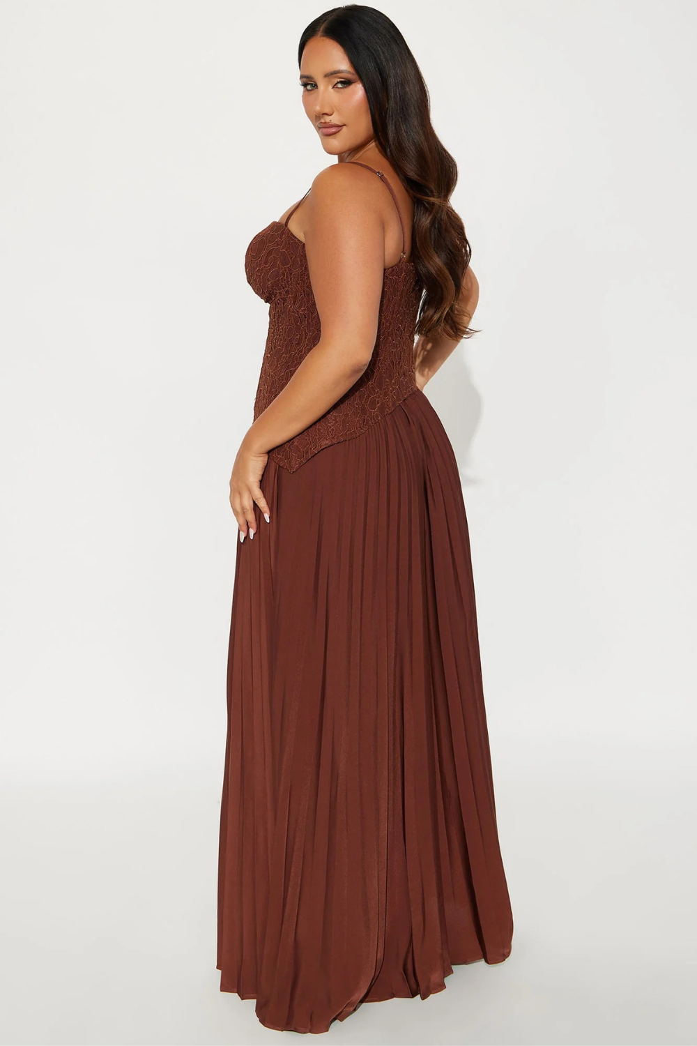 Séraphine Lace Corset Maxi Dress