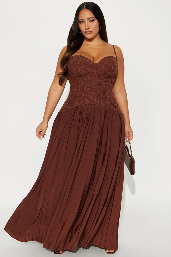 Séraphine Lace Corset Maxi Dress