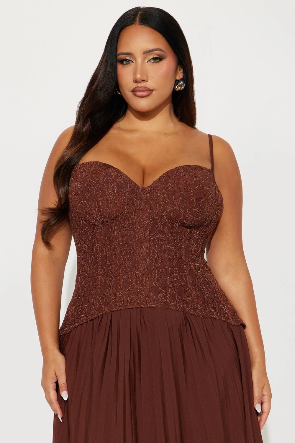 Séraphine Lace Corset Maxi Dress