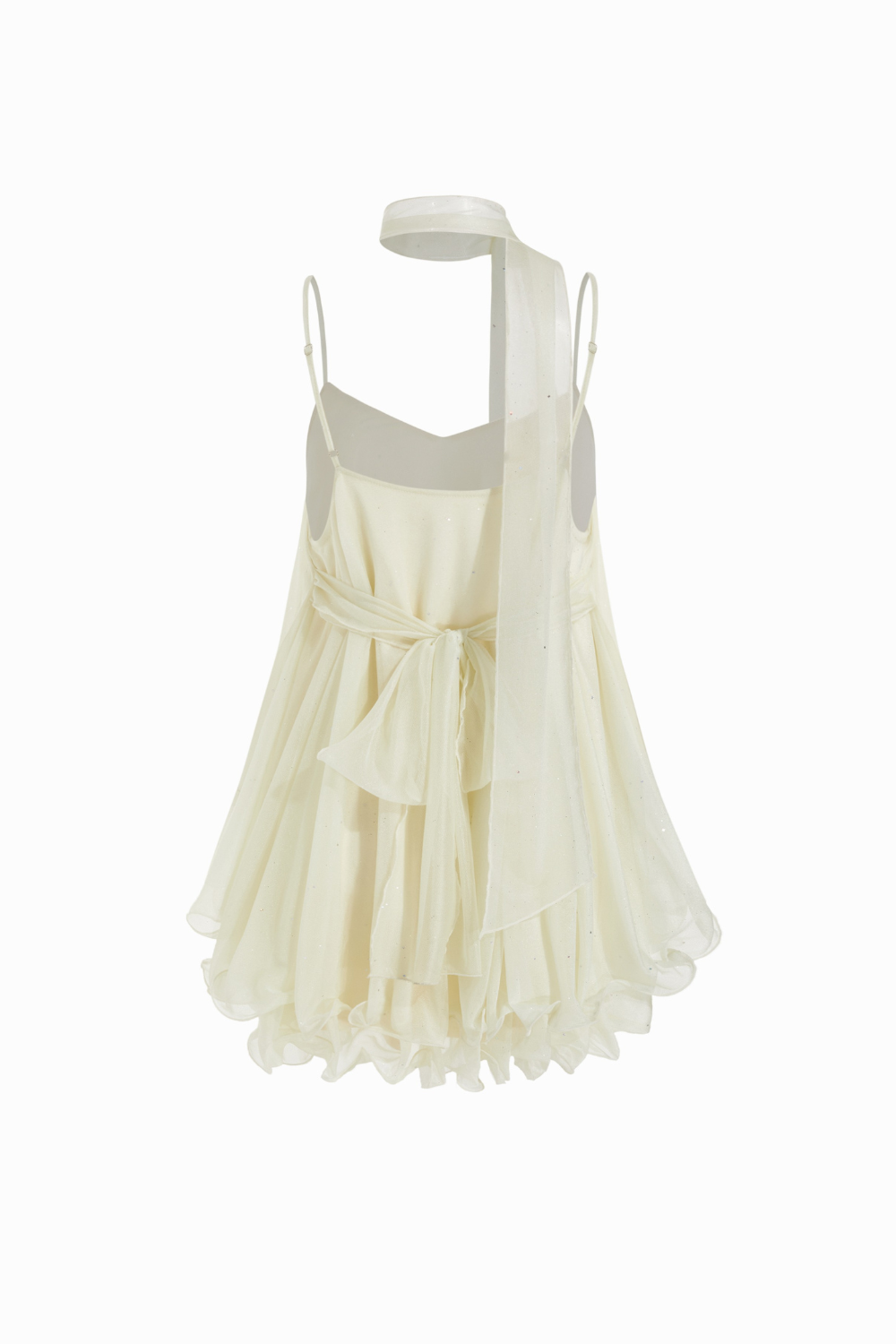 Odette Shimmer Babydoll Mini Dress
