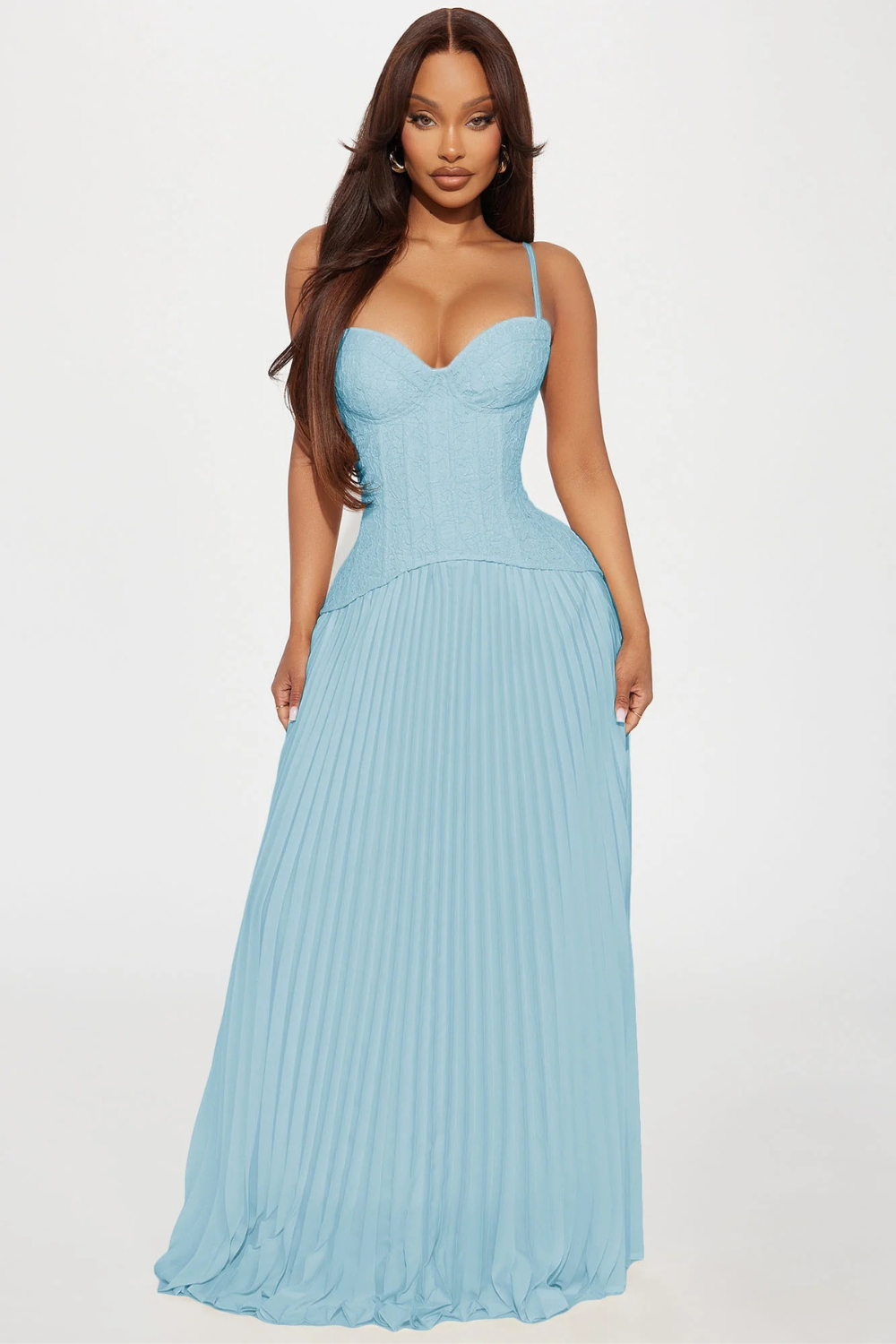 Séraphine Lace Corset Maxi Dress