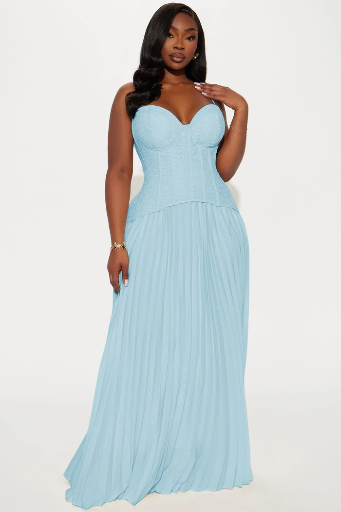 Séraphine Lace Corset Maxi Dress