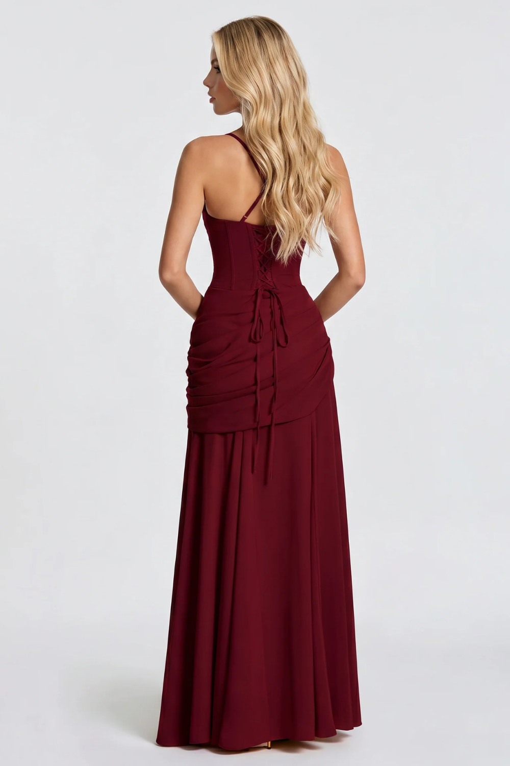 Alessandra Ruched Maxi Dress