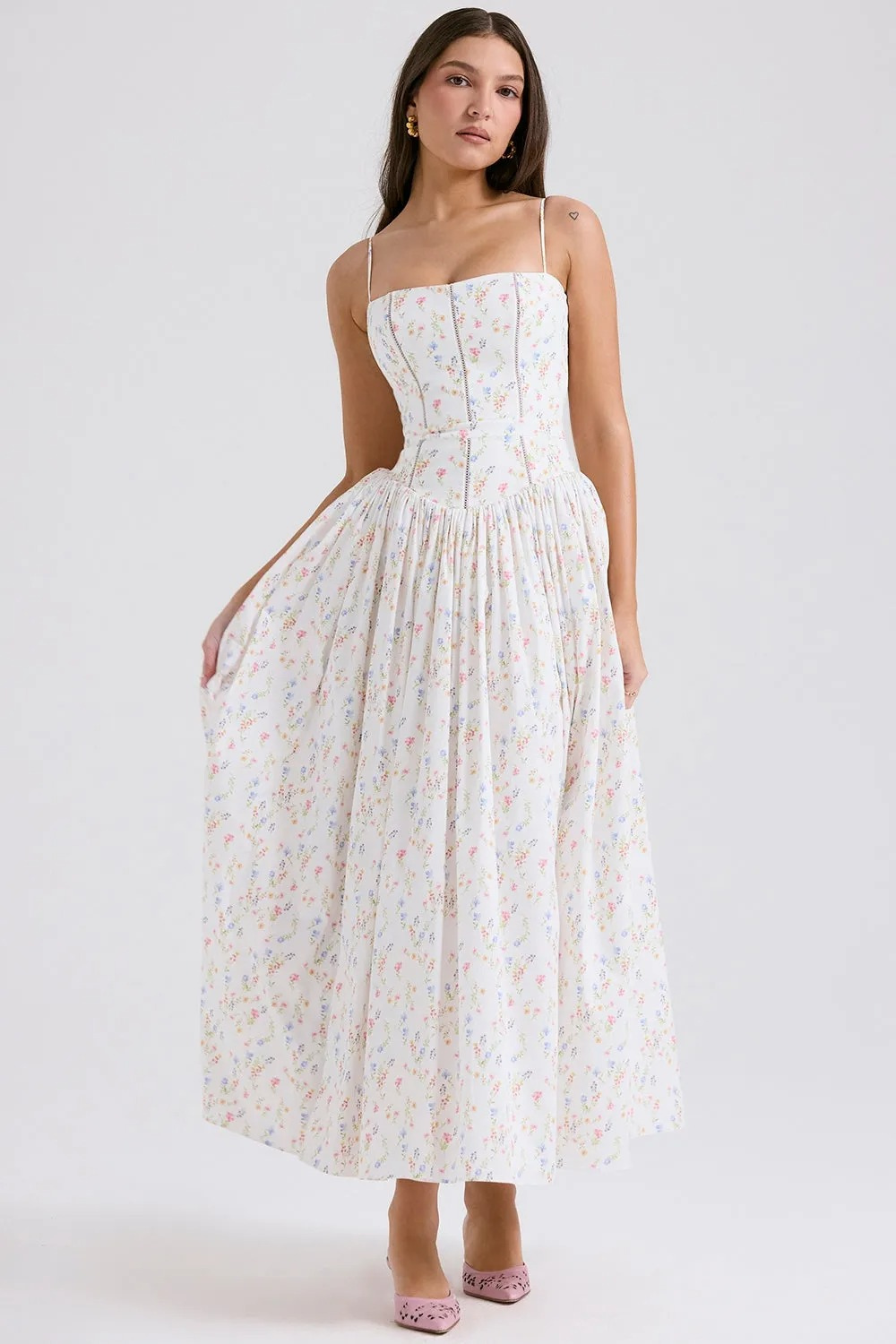 Fleur Cotton Midi Sundress