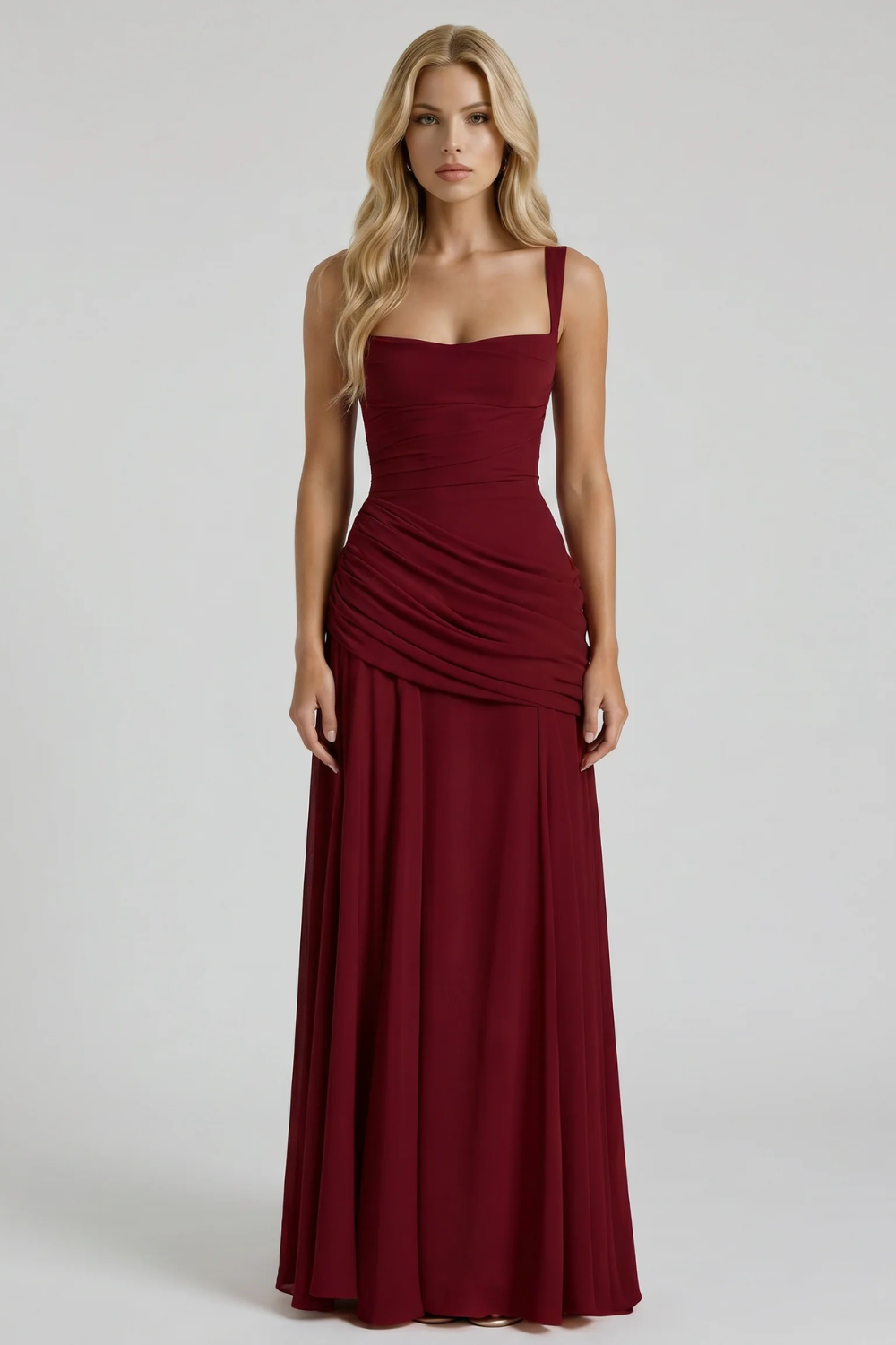 Alessandra Ruched Maxi Dress