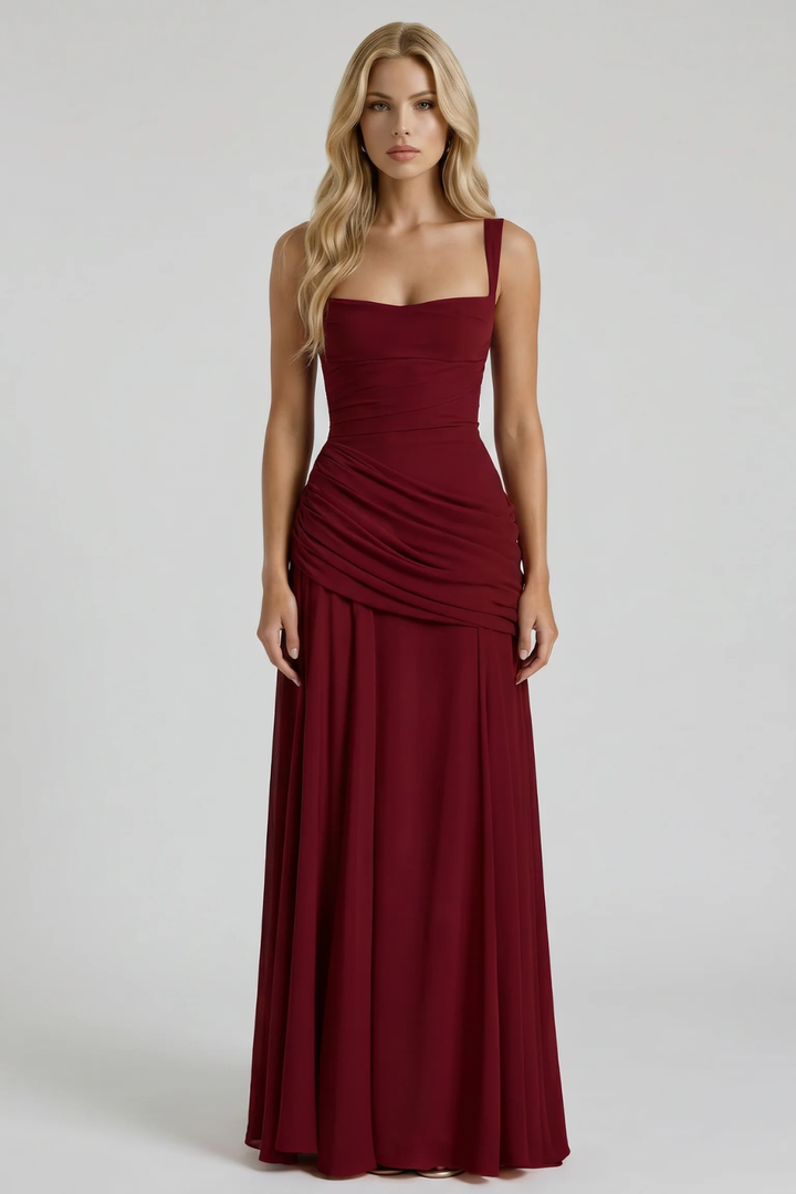 Alessandra Ruched Maxi Dress