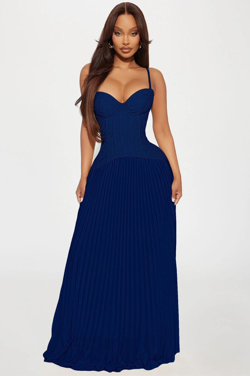 Séraphine Lace Corset Maxi Dress