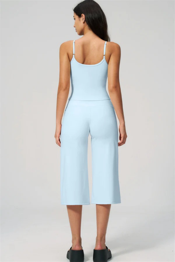Elara Tank & Wide-Leg Crop Set