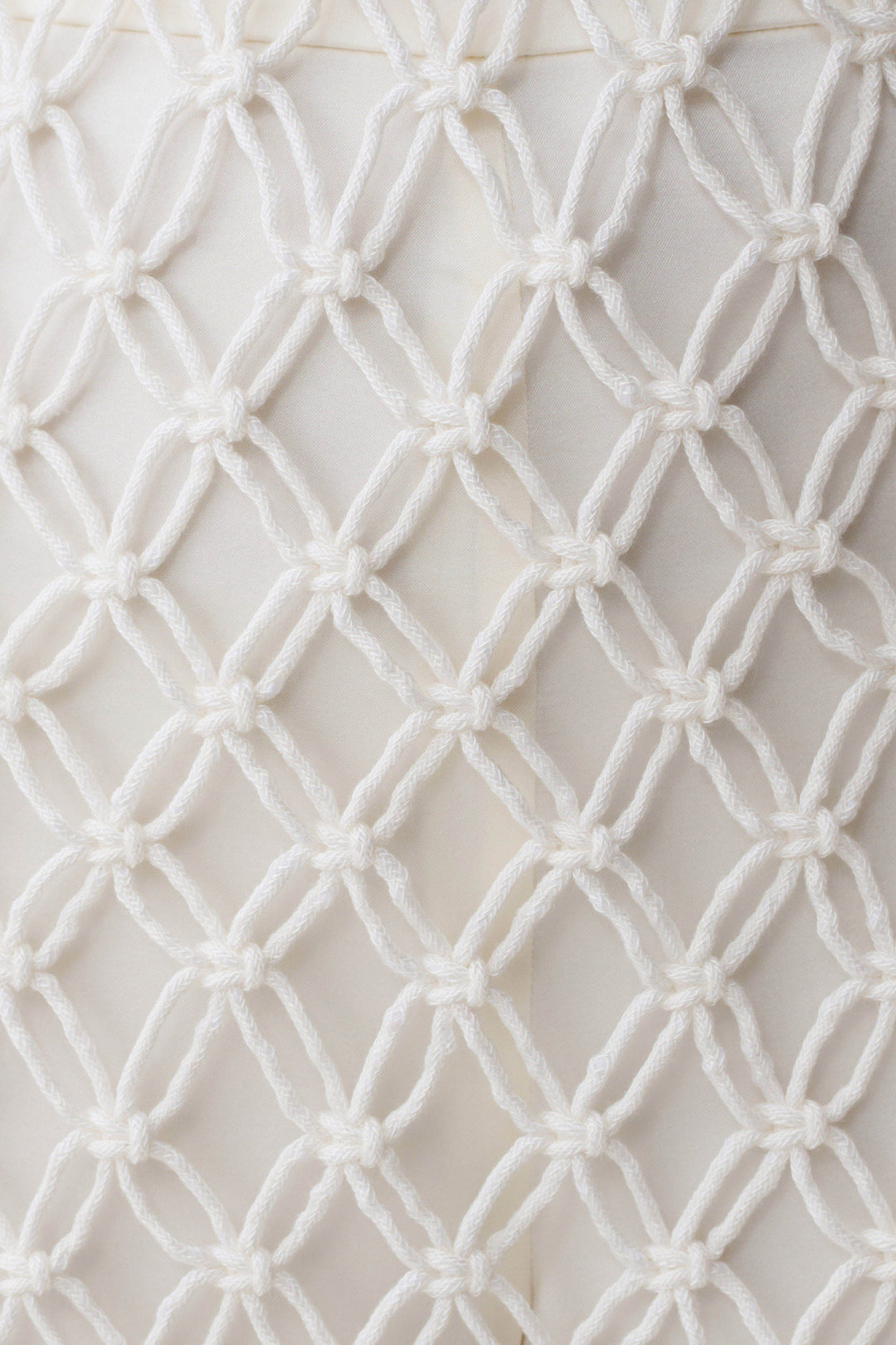 Devlin Macrame Tassel Mini Dress - Ivory