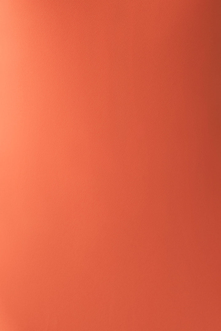 Dakota Chiffon Maxi Dress With Scarf - Orange