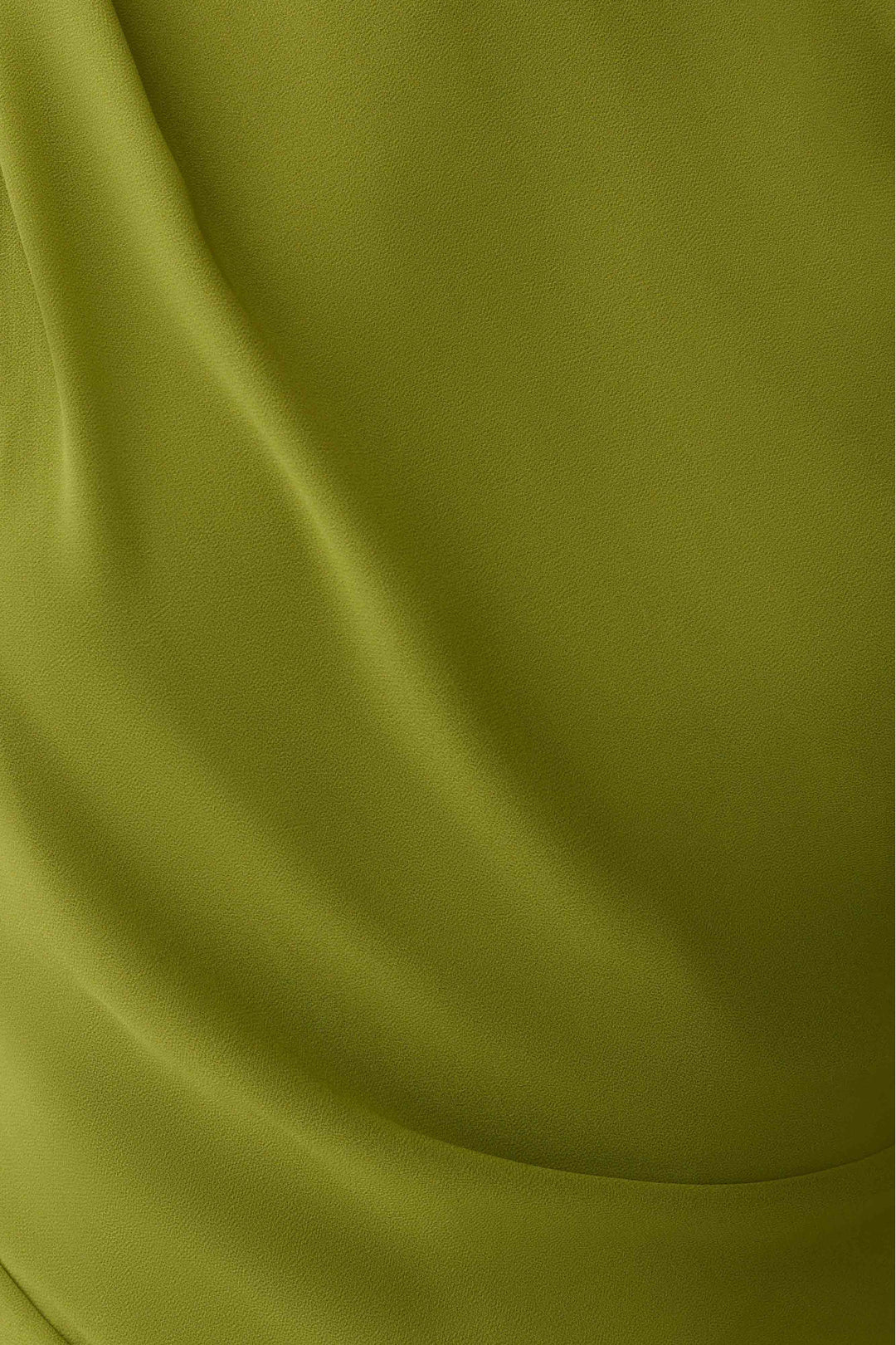 Hannah Asymmetric Neckline Mini Dress - Olive
