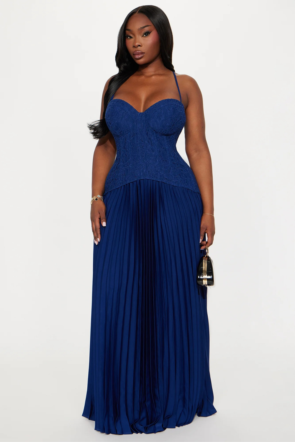 Séraphine Lace Corset Maxi Dress