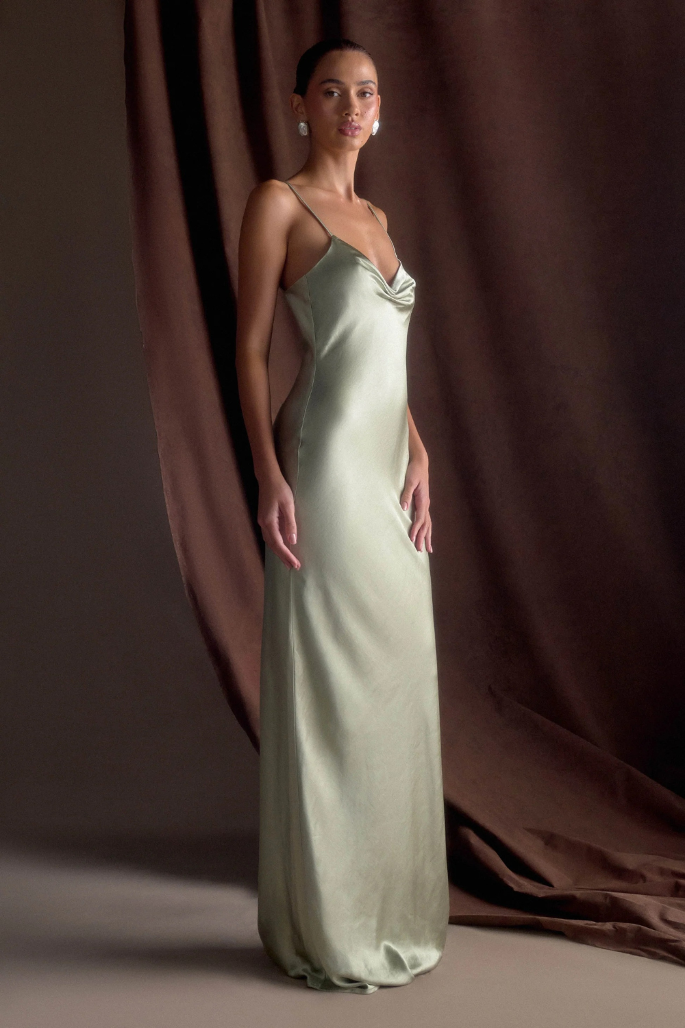 Lilly Sweetheart Satin Maxi Dress1