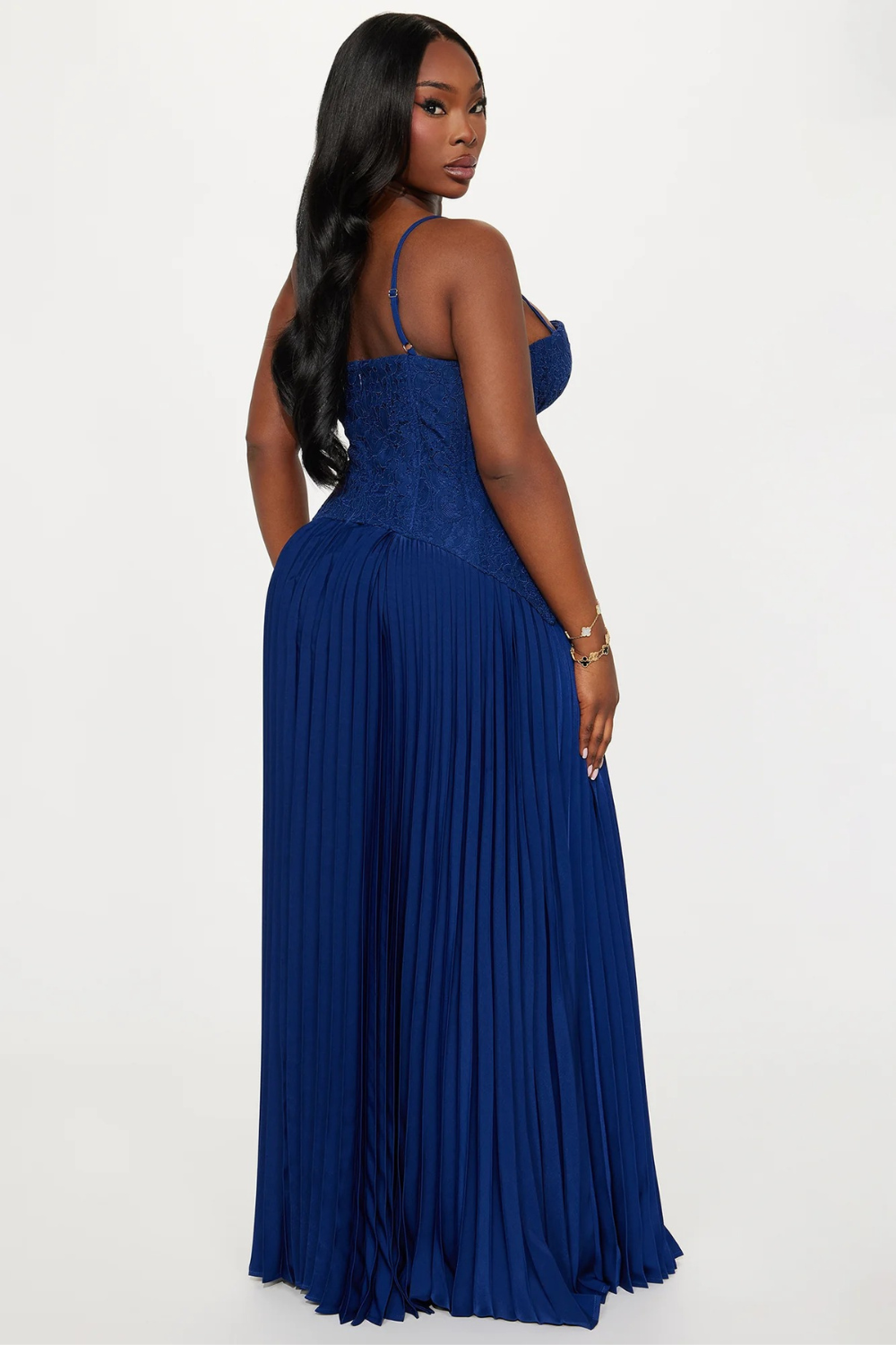 Séraphine Lace Corset Maxi Dress