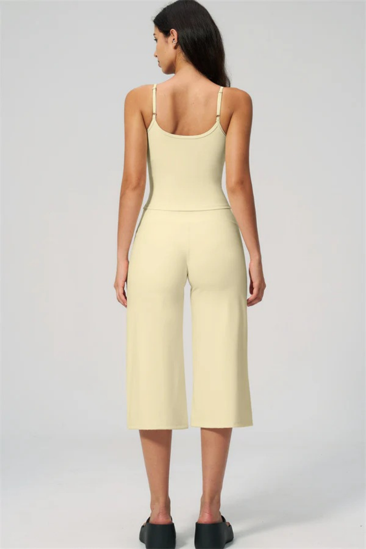 Elara Tank & Wide-Leg Crop Set
