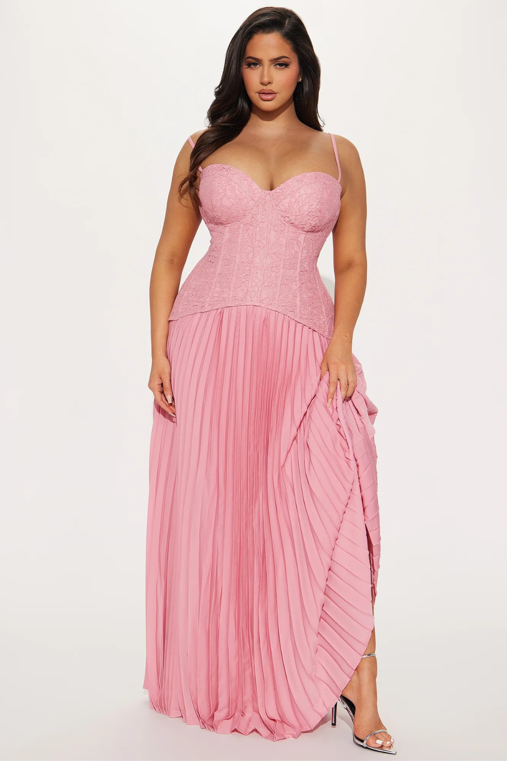 Séraphine Lace Corset Maxi Dress