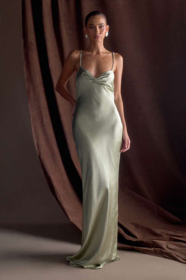 Lilly Sweetheart Satin Maxi Dress1