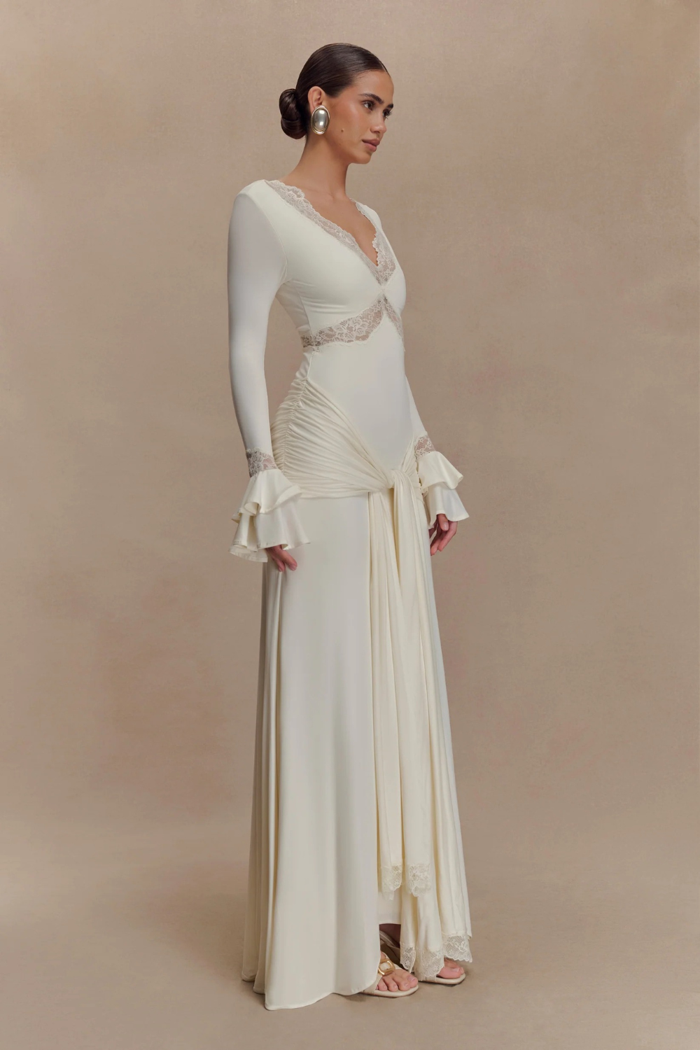 Electra Slinky Lace Maxi Dress