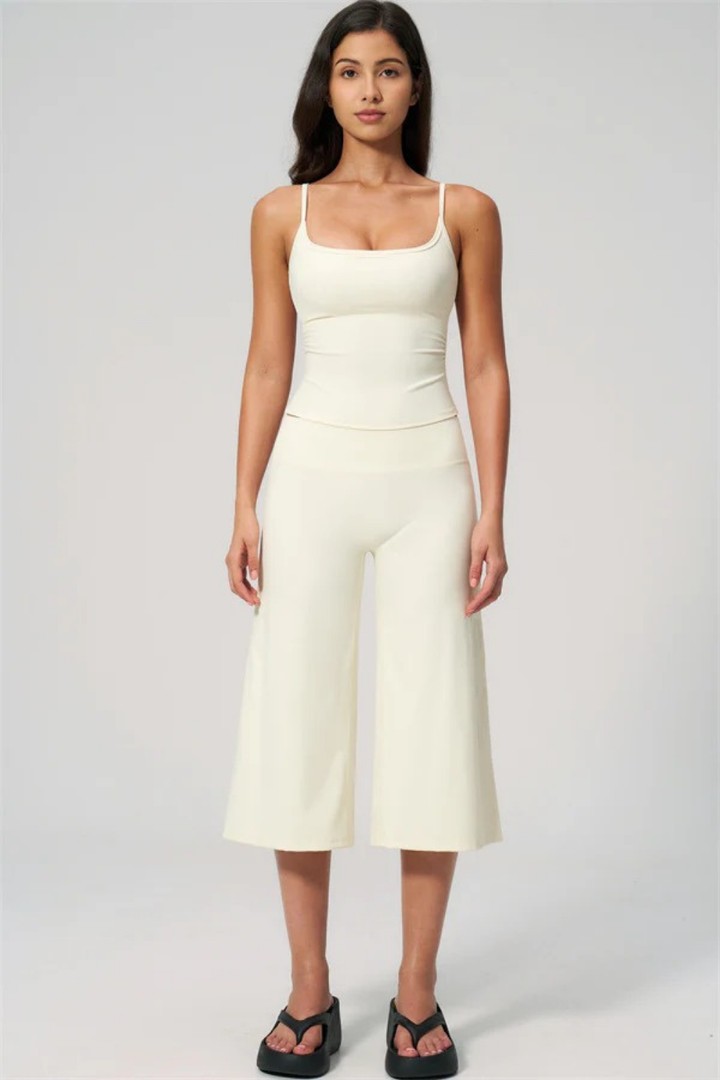 Elara Tank & Wide-Leg Crop Set