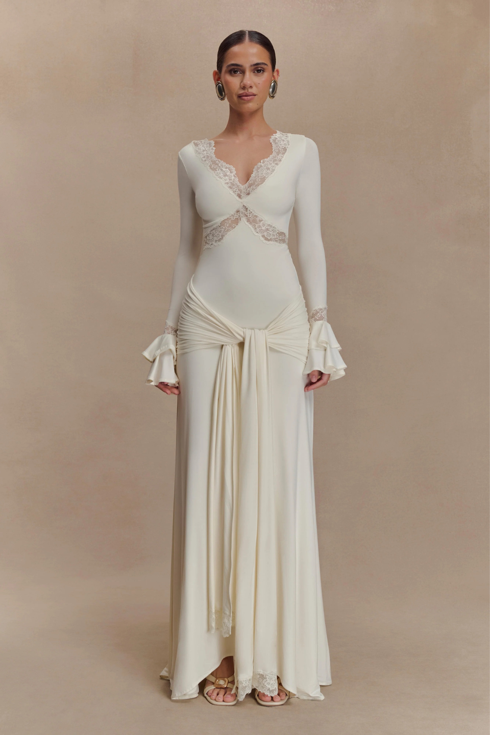 Electra Slinky Lace Maxi Dress