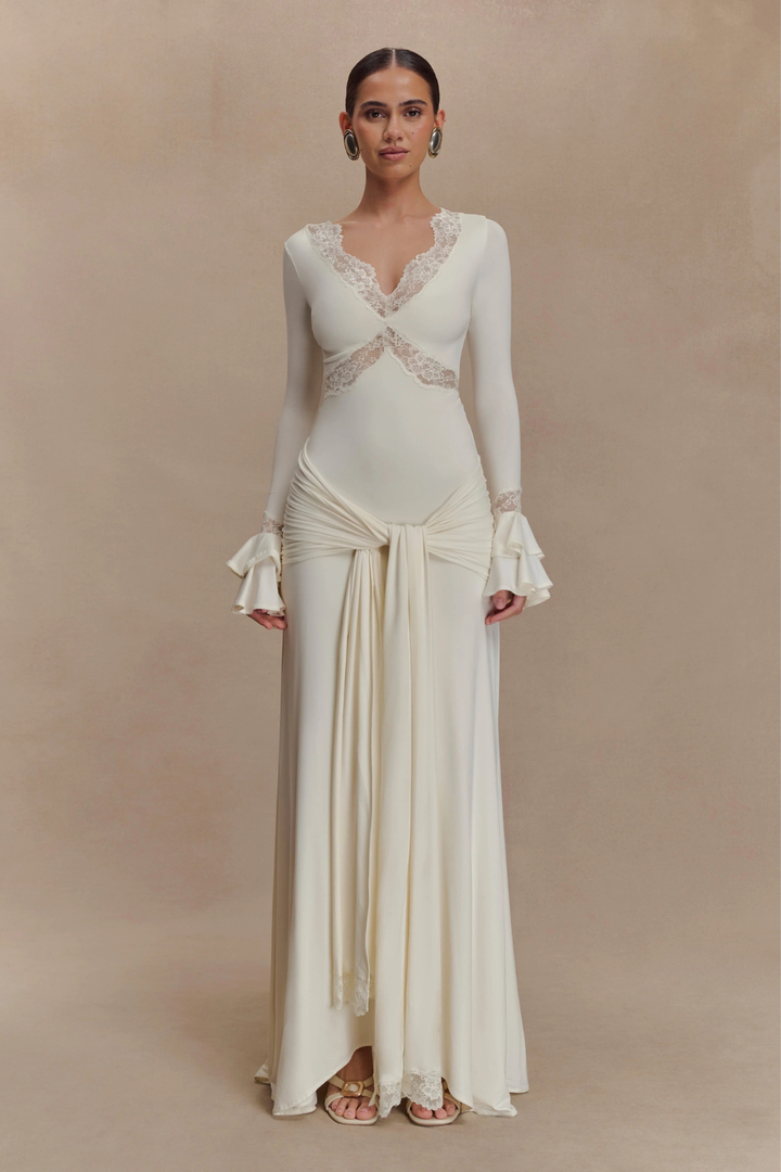 Electra Slinky Lace Maxi Dress
