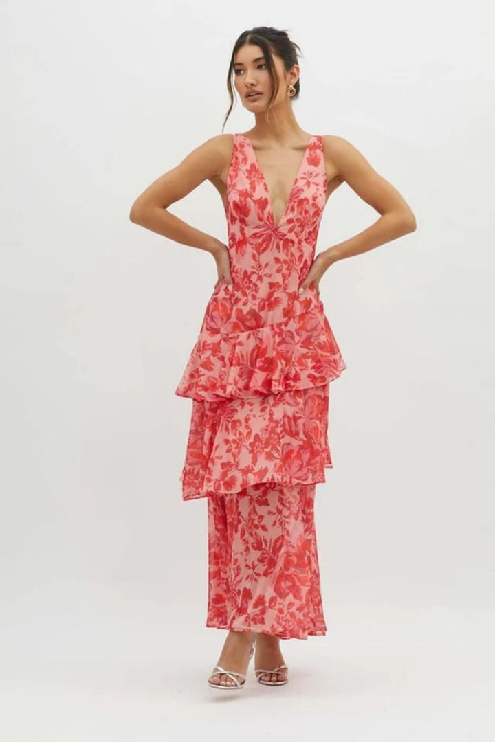 Chiara Tiered Floral Maxi Dress