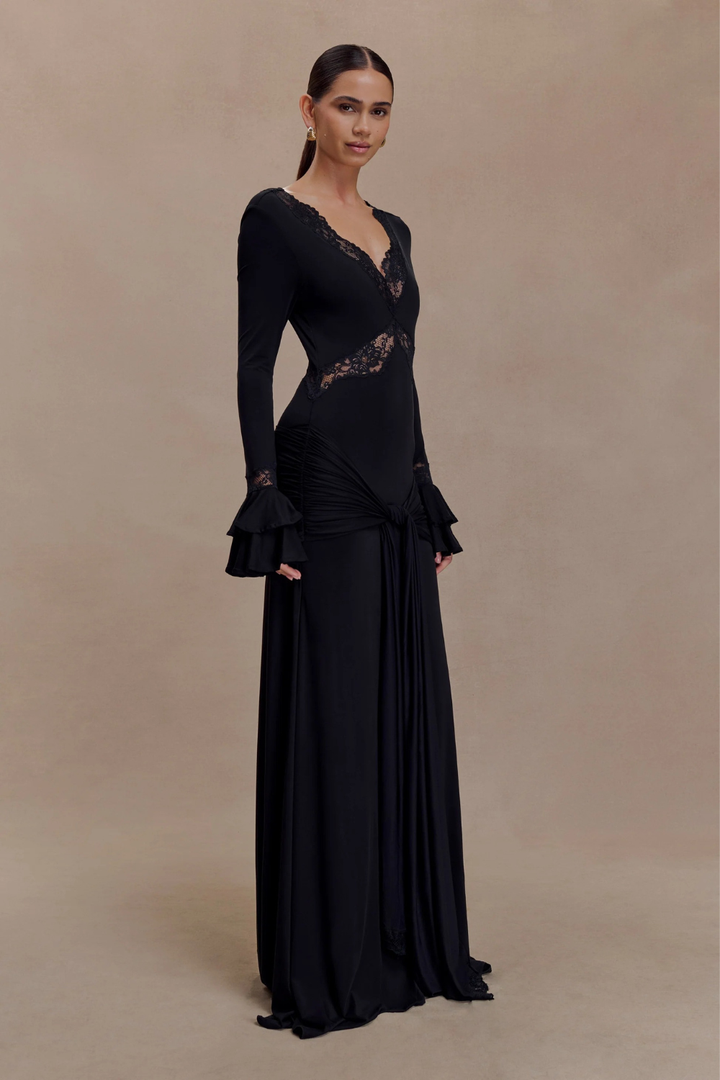 Electra Slinky Lace Maxi Dress