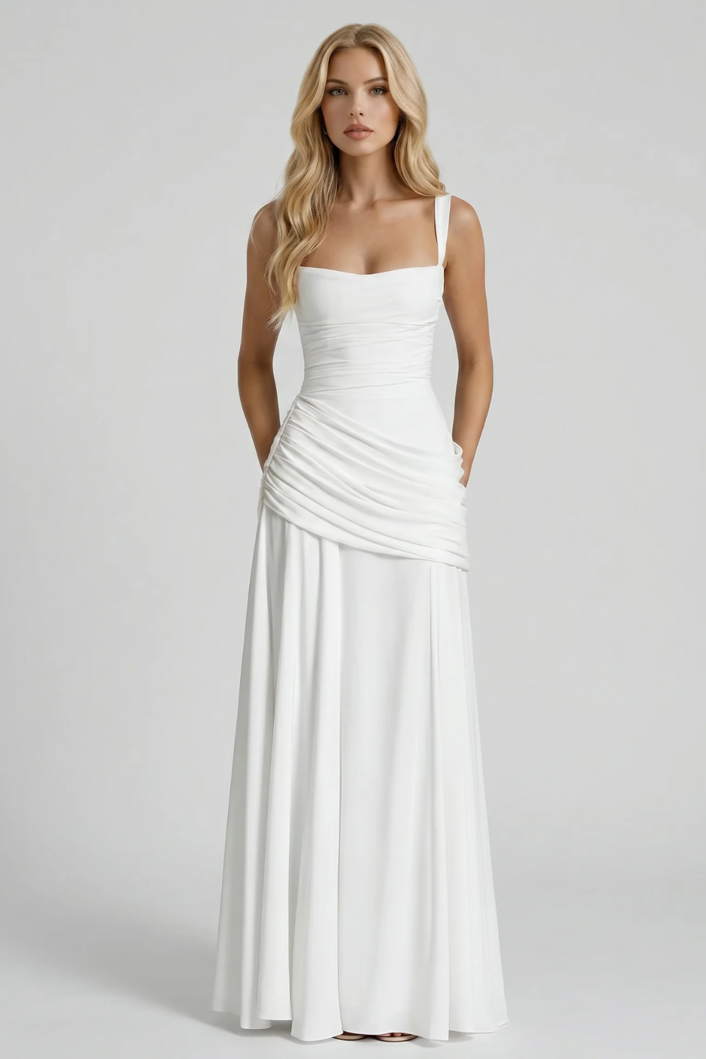 Alessandra Ruched Maxi Dress