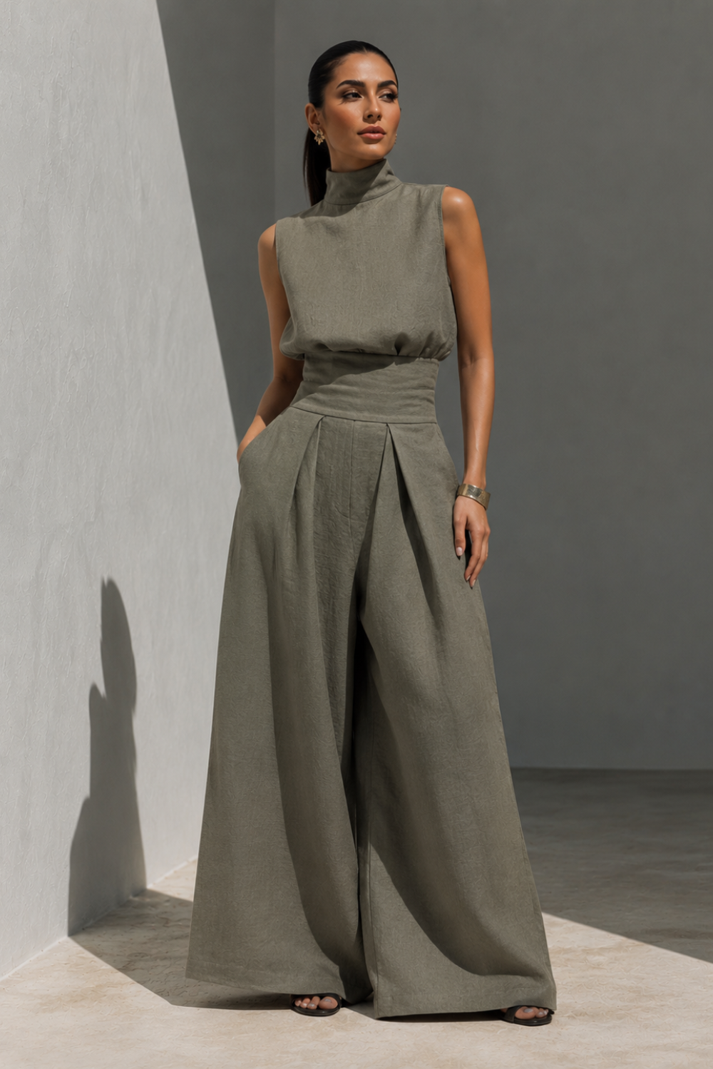 Amara Linen Two-Piece Set