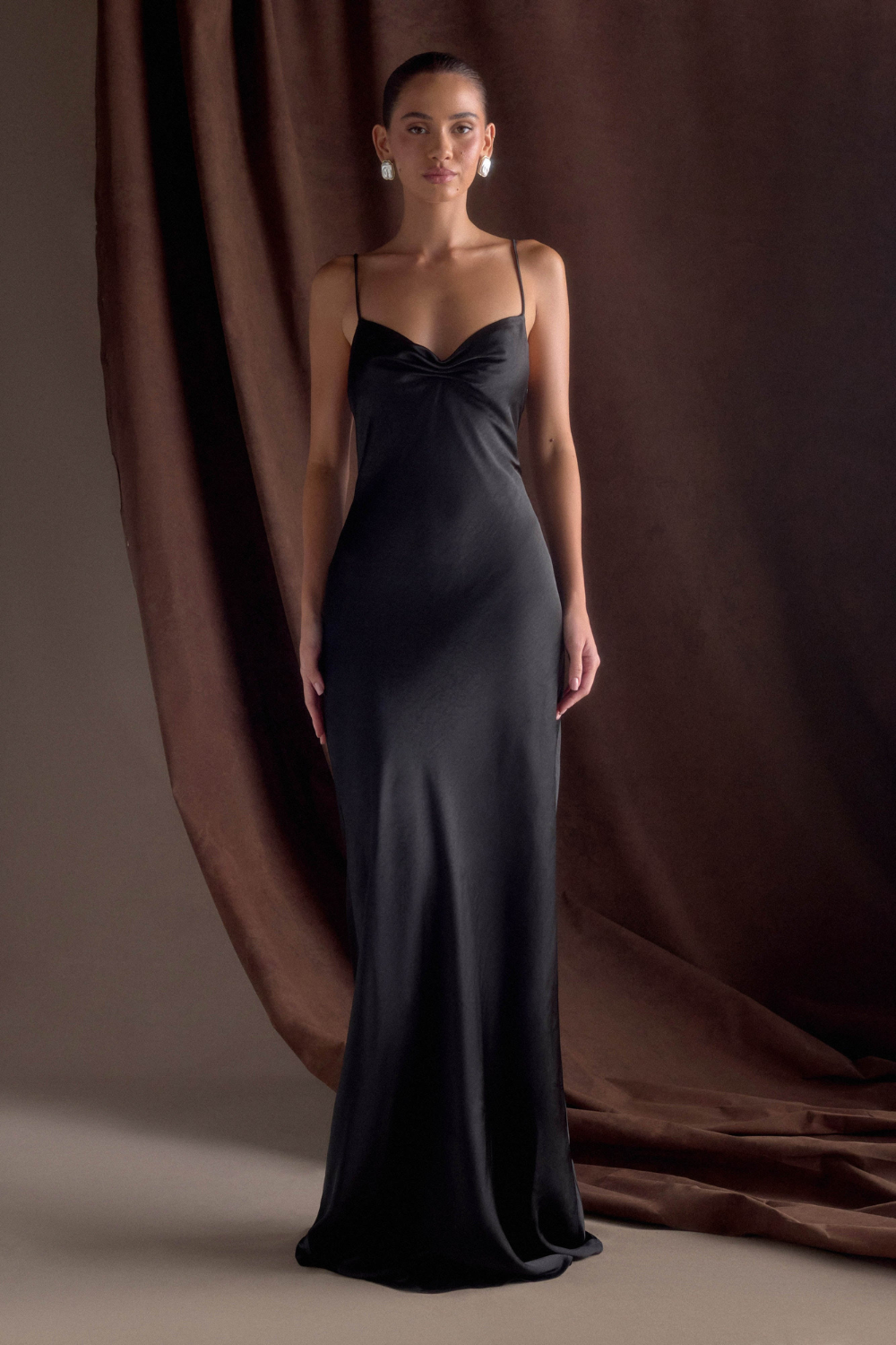 Lilly Sweetheart Satin Maxi Dress1