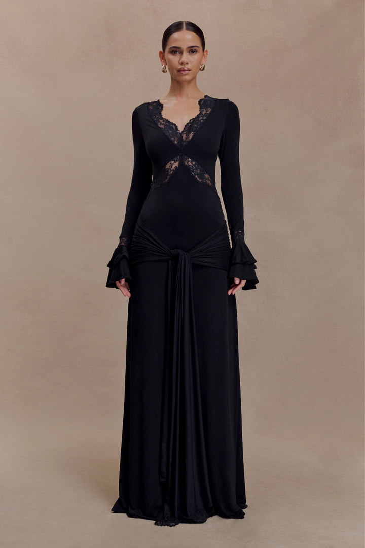 Electra Slinky Lace Maxi Dress