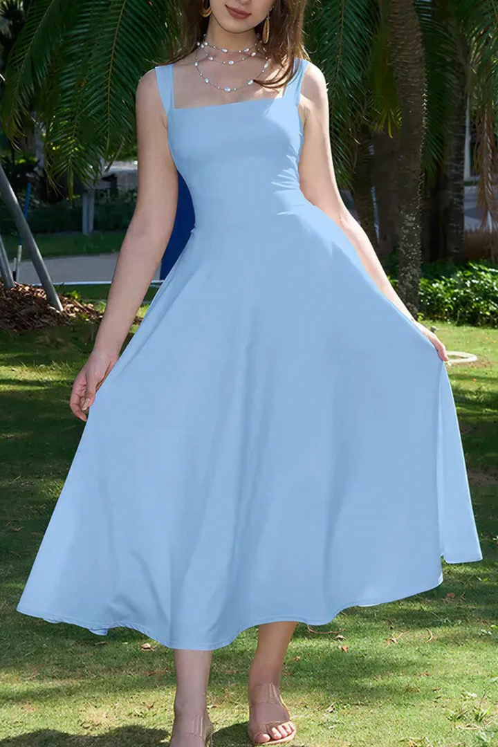 Fiorella Back Tie Midi Dress