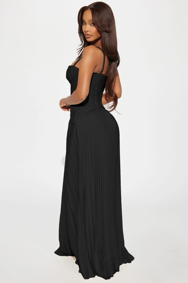 Séraphine Lace Corset Maxi Dress