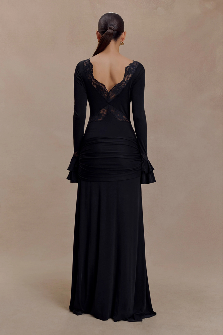 Electra Slinky Lace Maxi Dress