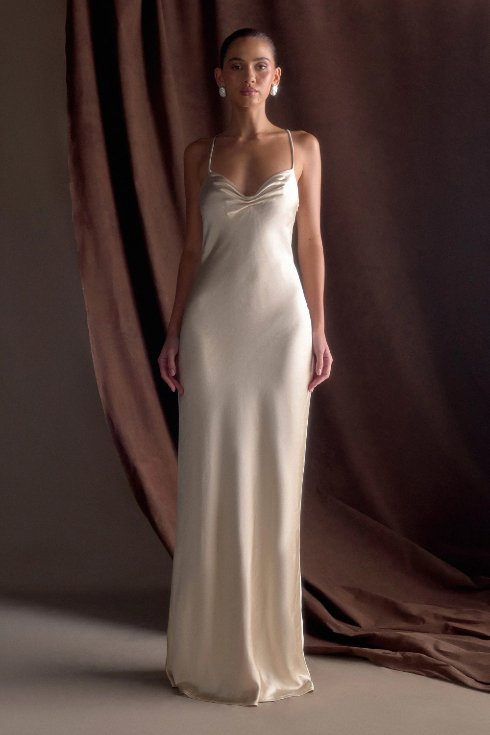 Lilly Sweetheart Satin Maxi Dress1