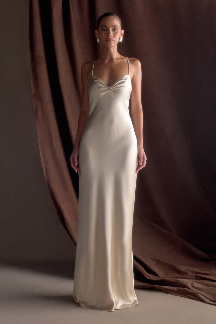 Lilly Sweetheart Satin Maxi Dress1