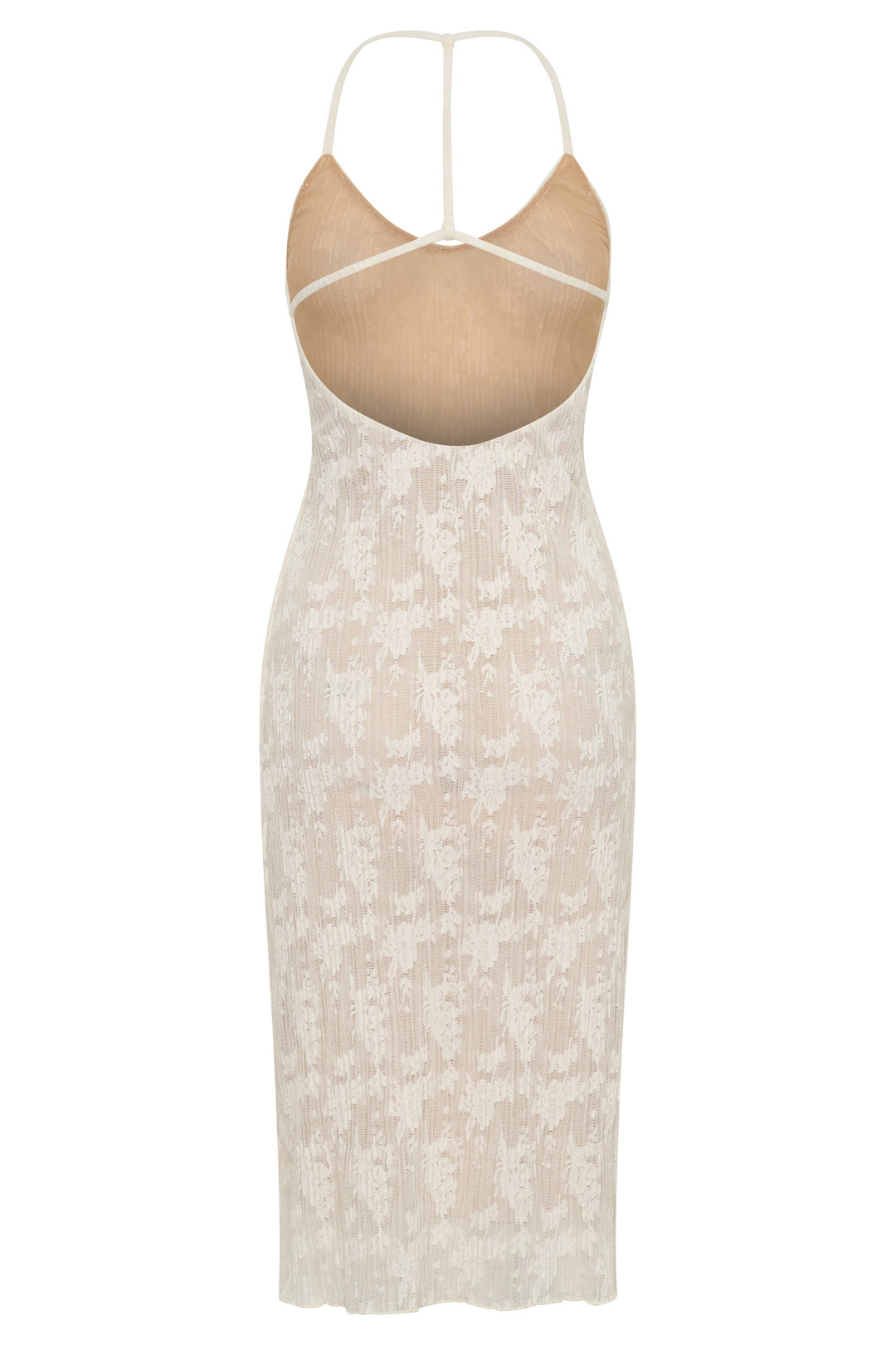 Ambrose Lace Midi Dress - Ivory