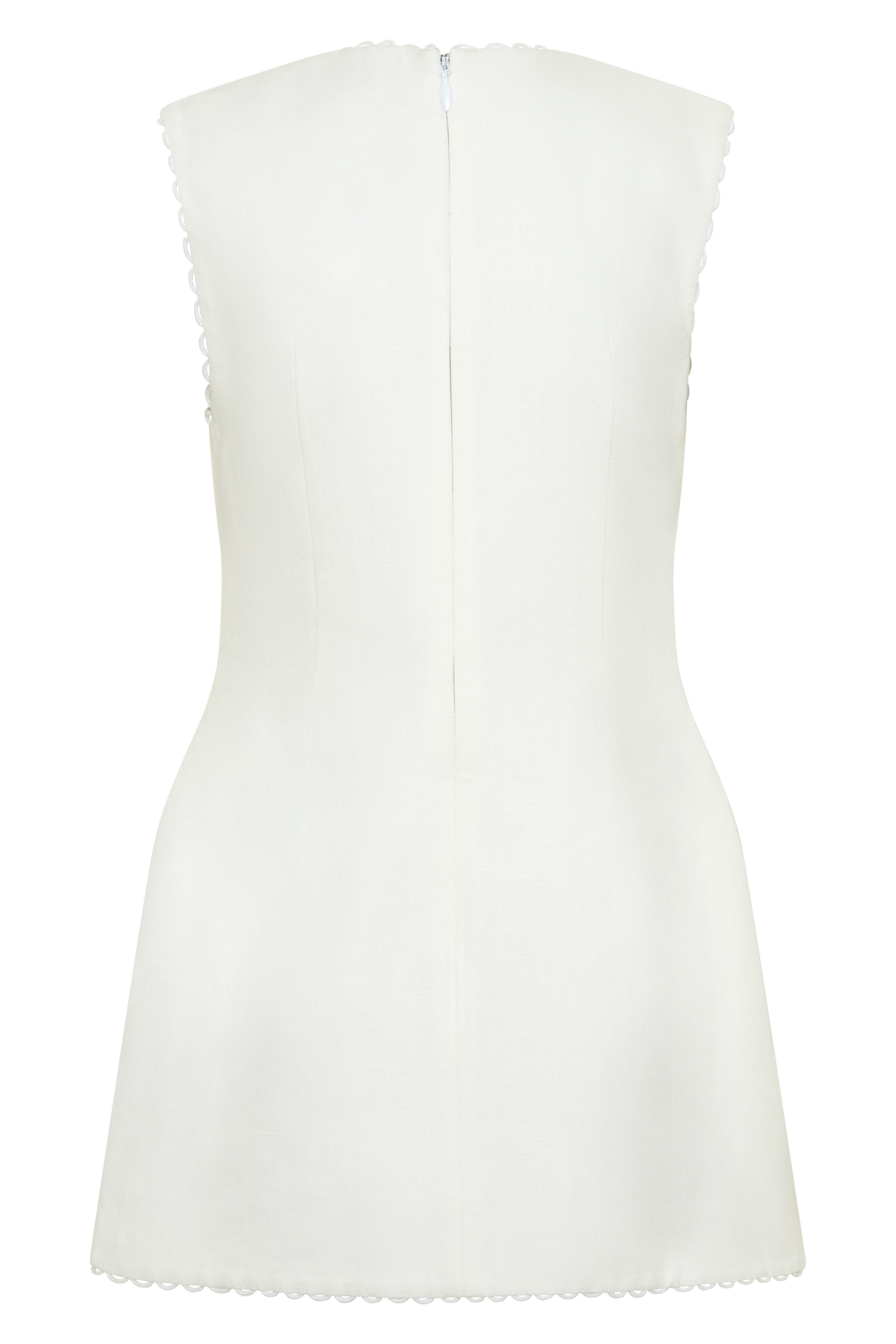Antonella Linen Mini Dress - White