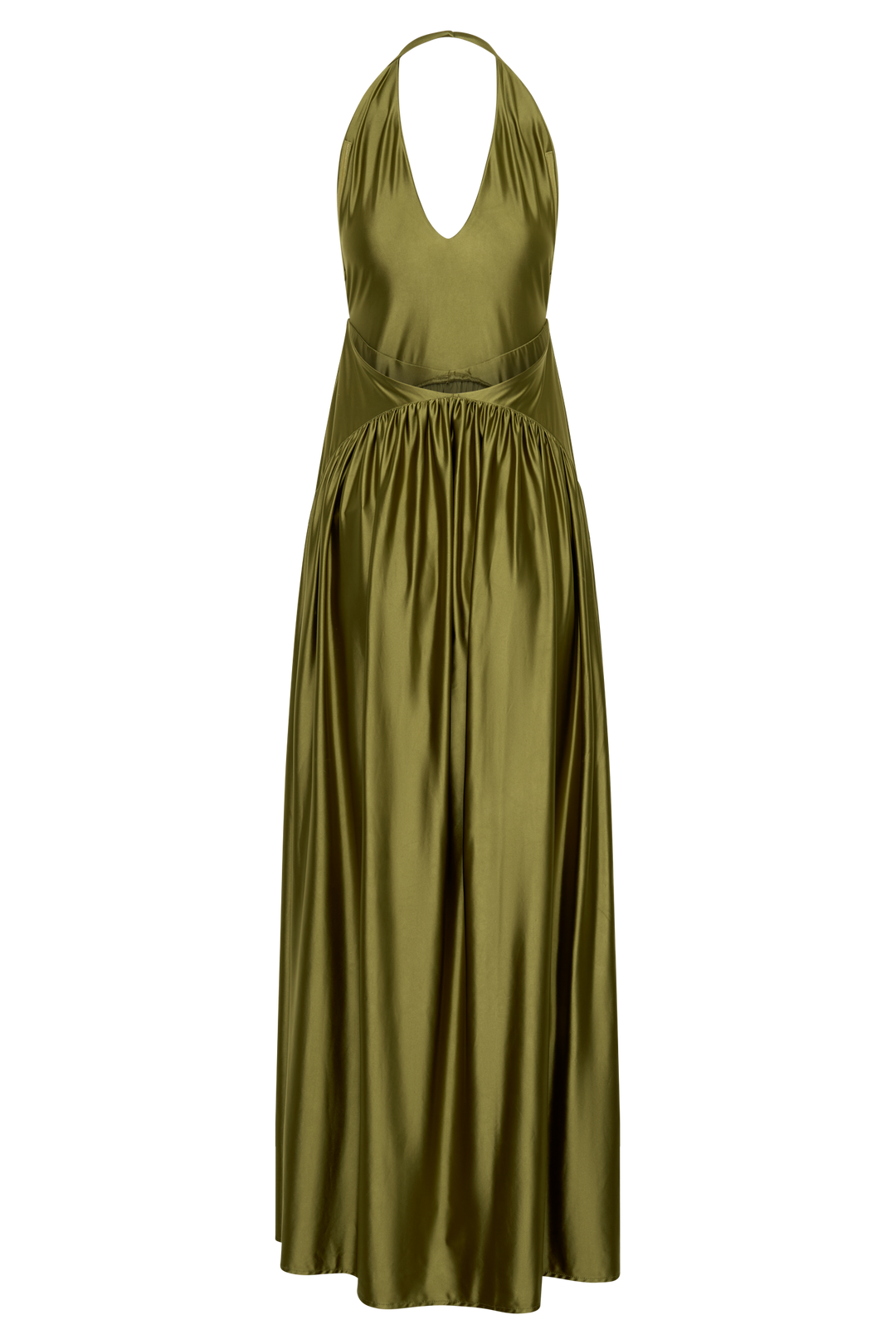 Cypress Halter Maxi Dress - Olive