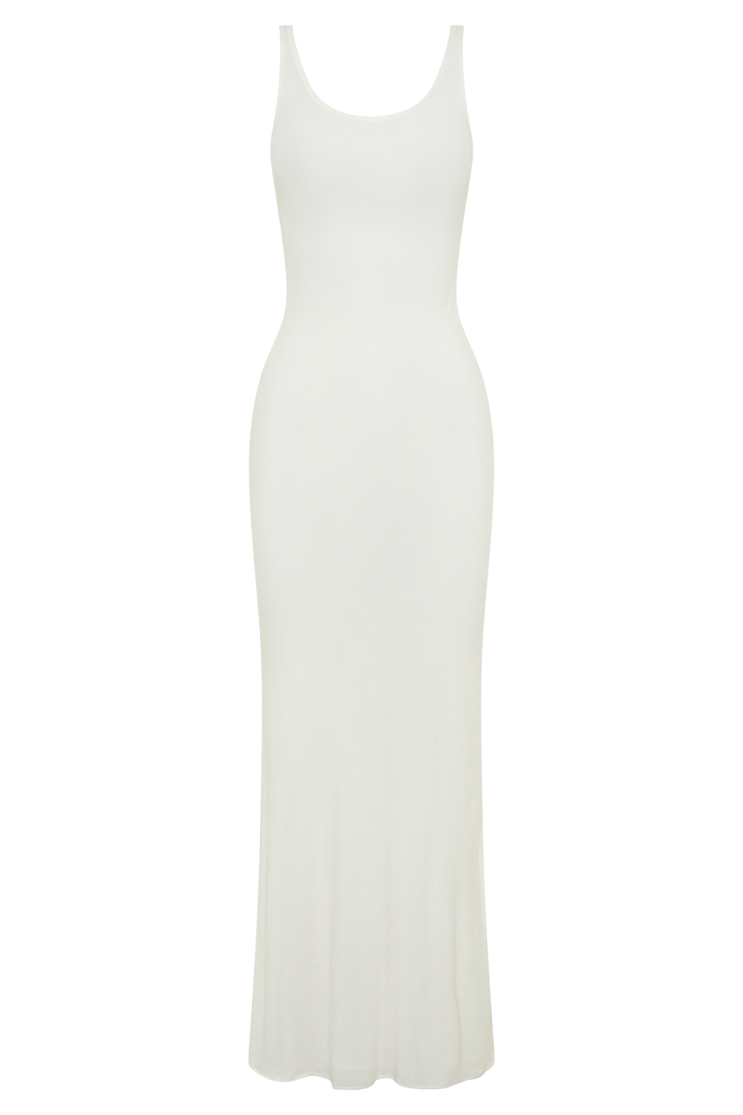 Gwenaelle Scoop Neck Jersey Maxi Dress - White