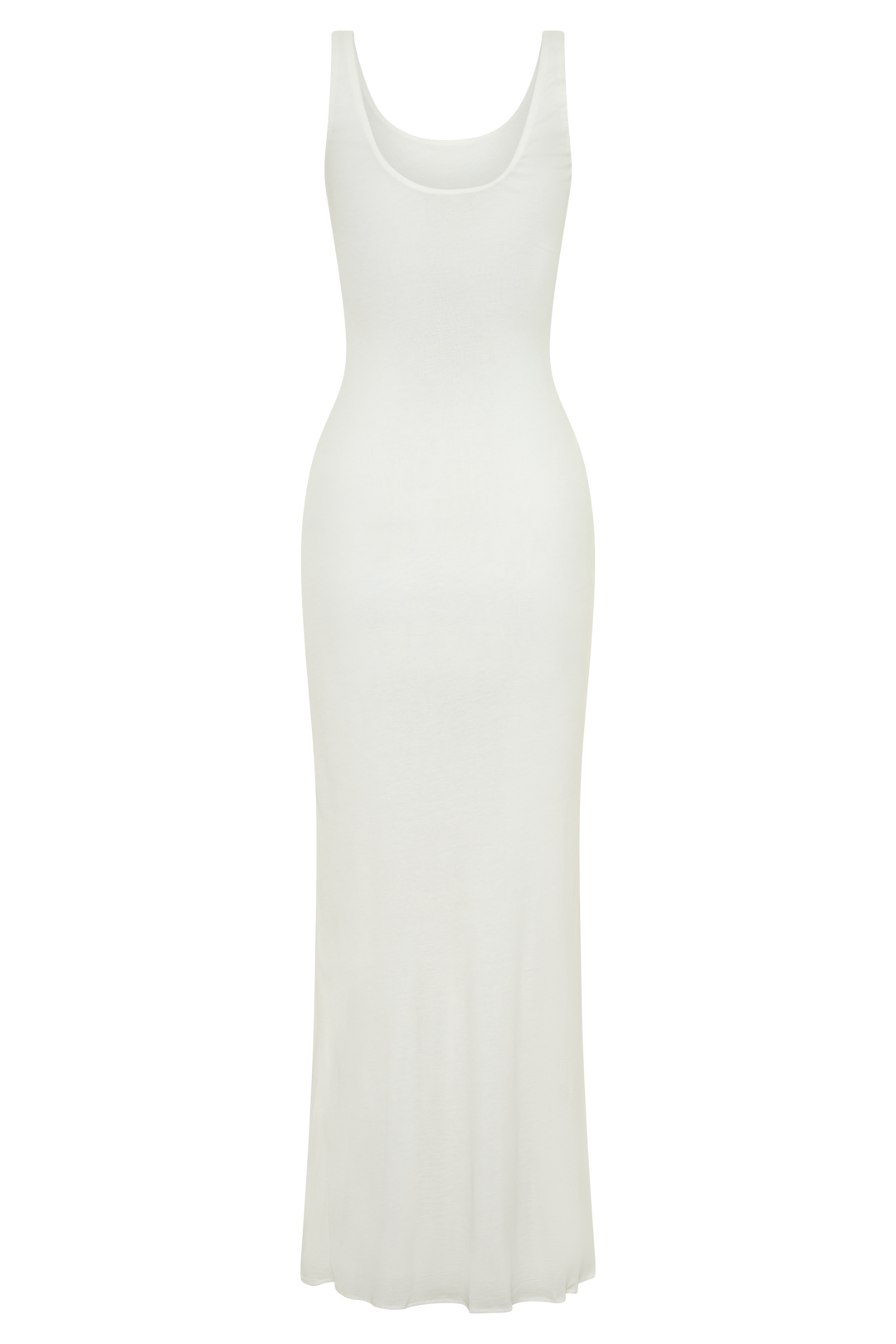 Gwenaelle Scoop Neck Jersey Maxi Dress - White