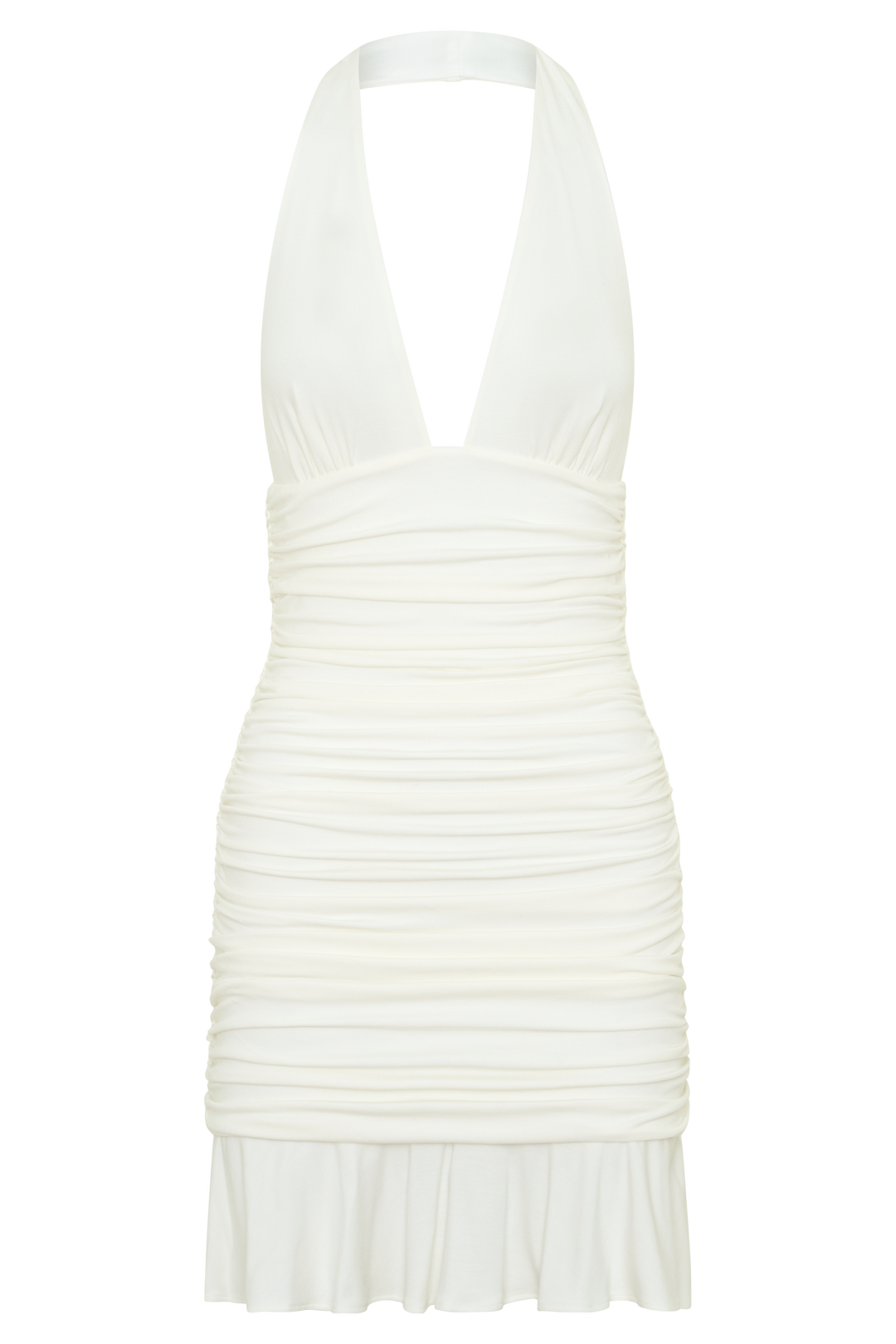 Peregrine Modal Halter Mini Dress - Ivory