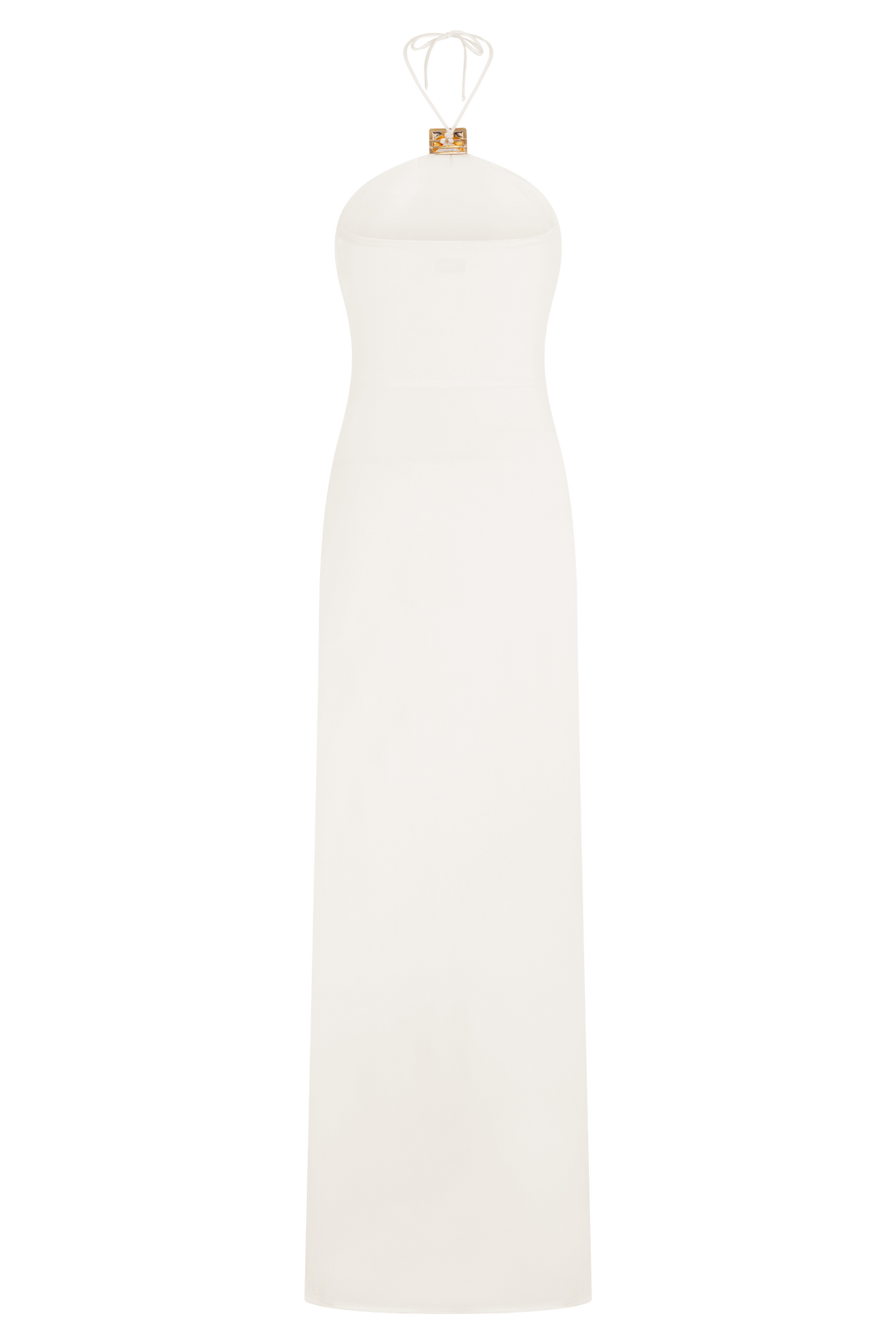Quincy Halter Maxi Dress With Hardware - Ivory